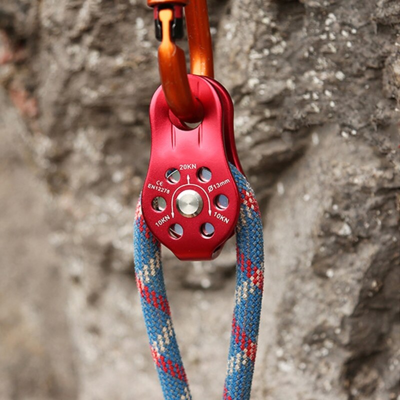 Portable Climbing Rope Rescue High Altitude Rope Pulley Used for High-altitude Operation Escape Rescue Rapid Descent