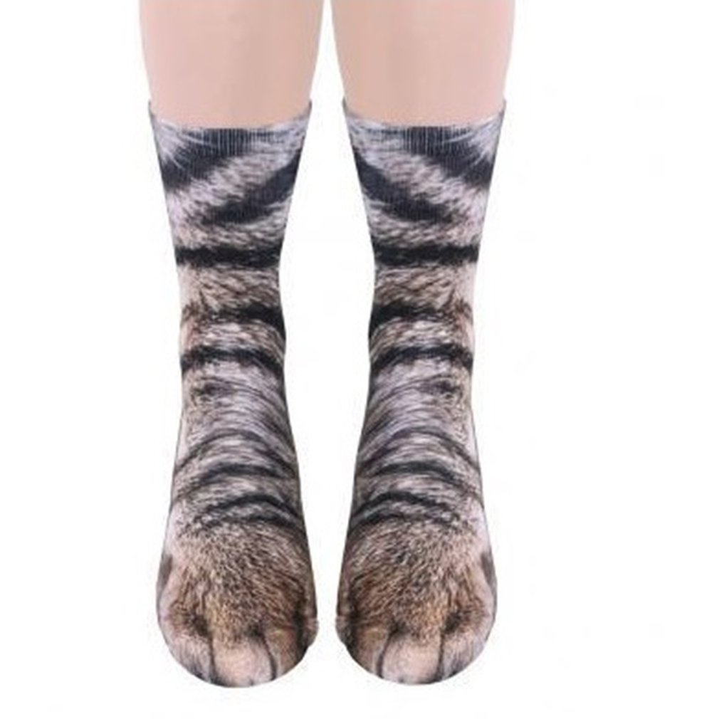 Unisex animal Claw Hoof pattern Sock 3D Printed Cotton Paw Adult Socks dog tiger cat Animal Foot Socks