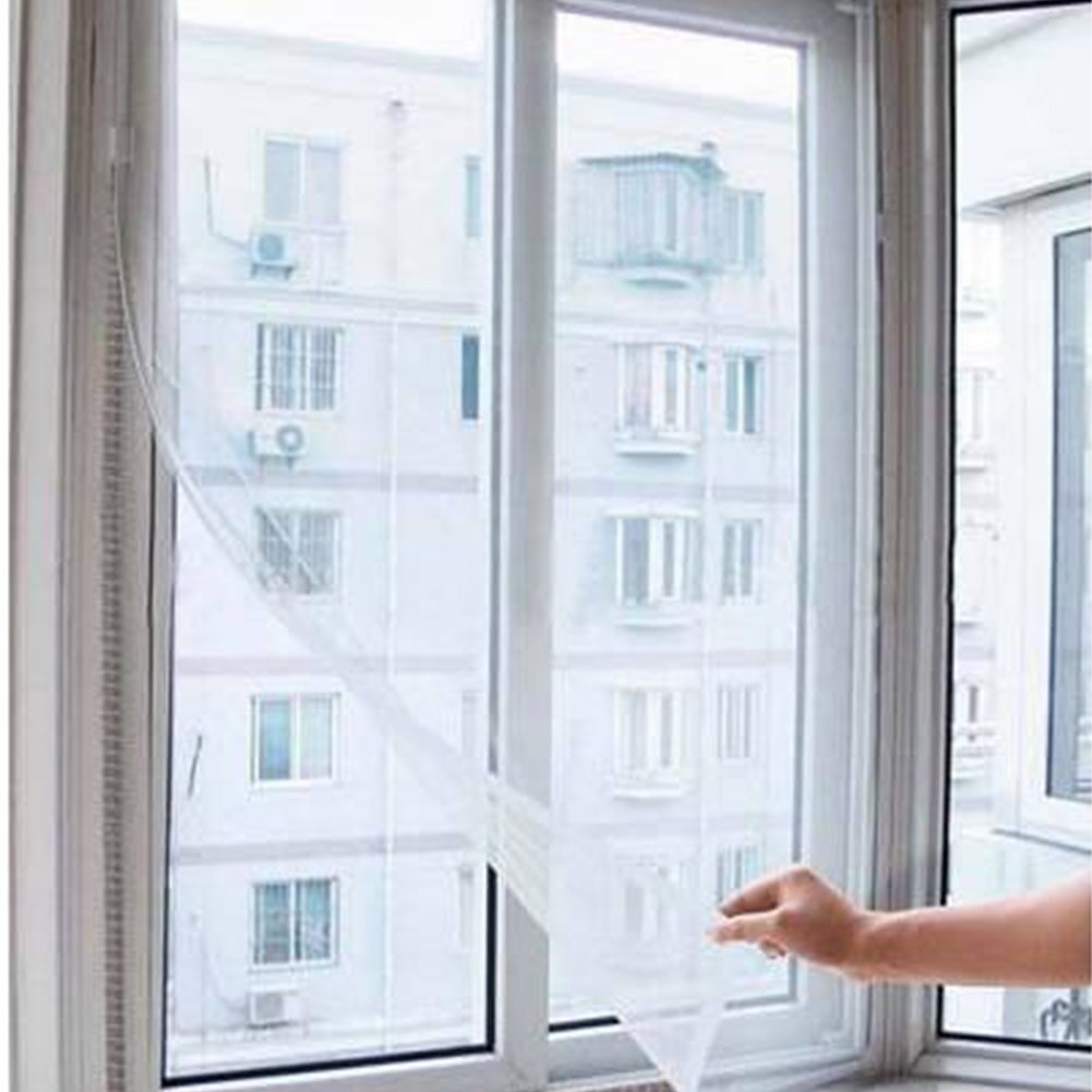 DIY Bug Protection Window Screen Moth Indoor Self Adhesive Insect Fly Cover Mosquito Netting Mesh Curtain Universal Room Doors