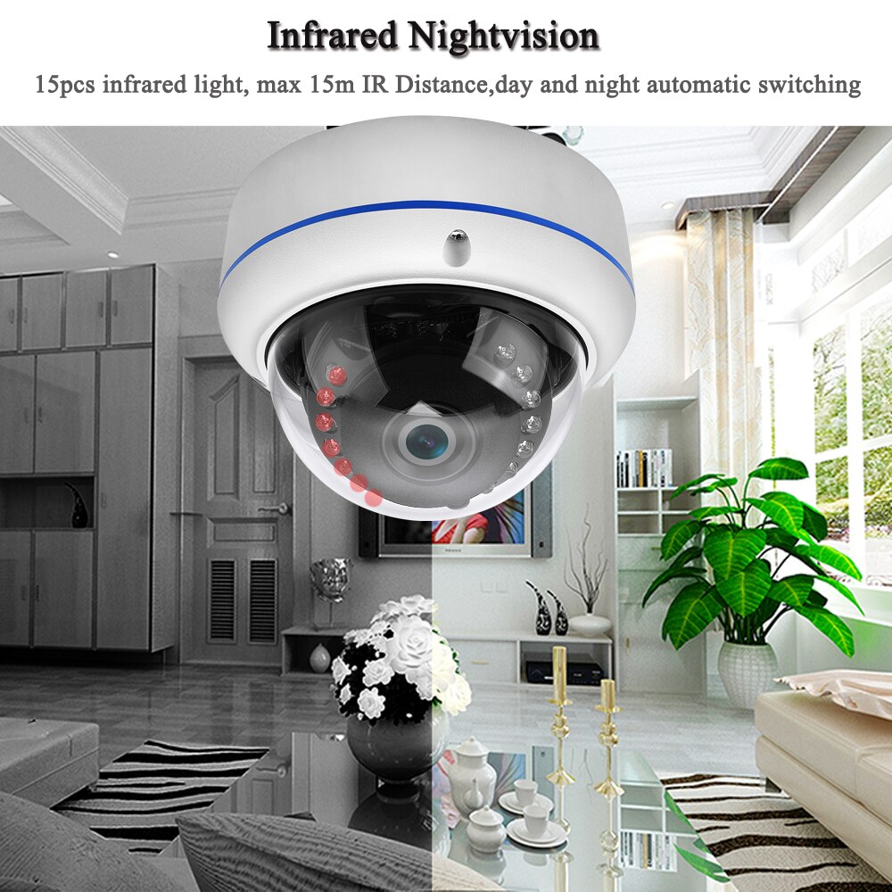 Hamrolte 5MP AHD Camera 1/2.7&quot; SC5239 CMOS 3.6mm lens Vandal-proof Outdoor/Indoor Nightvision Dome AHD Camera CCTV Camera