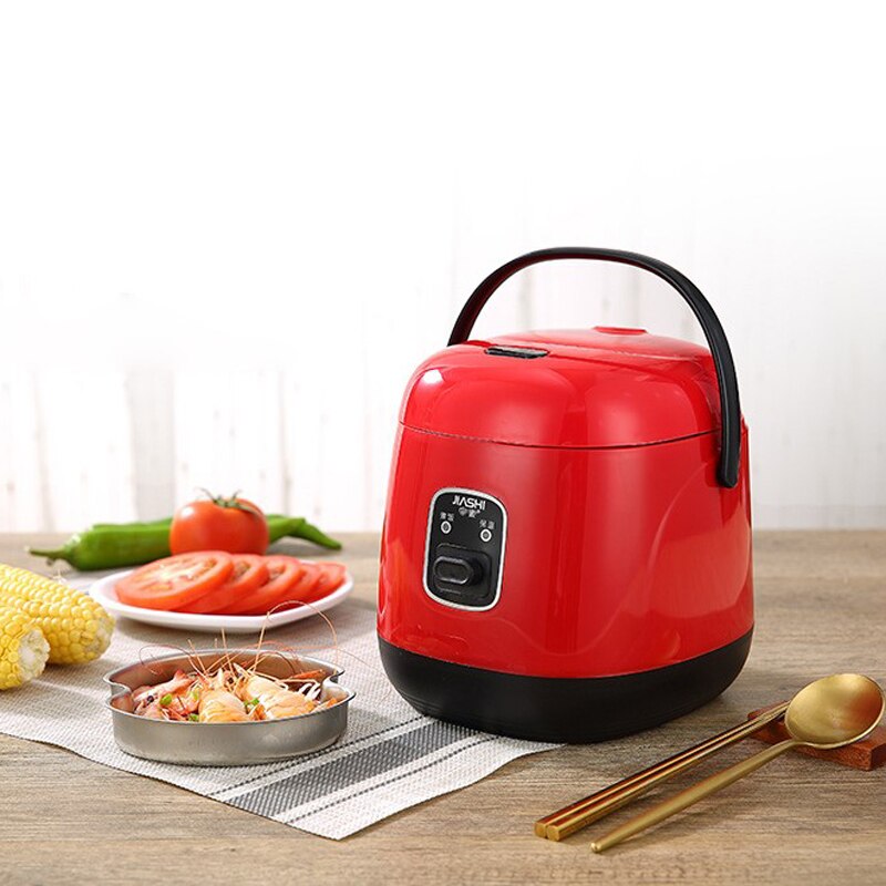 Kbxstart 1.2L Mini Electric Rice Cooker Lunch Box Multifunction Cooking Pot Non-stick Liner Food Steamer Stew Soup Porridge 200W
