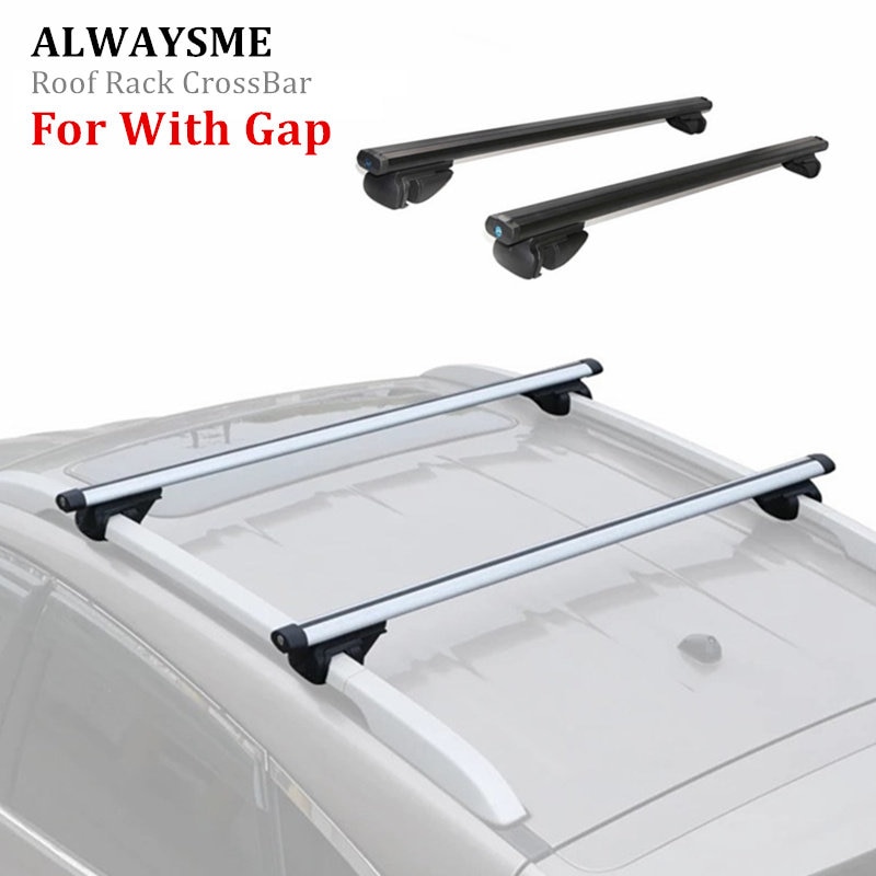 ALWAYSME 2PCS 120 Or 135CM Universal Fits Car With Original Roof Rack SUV Roof Rack Crossbars For Kayak Cargoline Snowboarding
