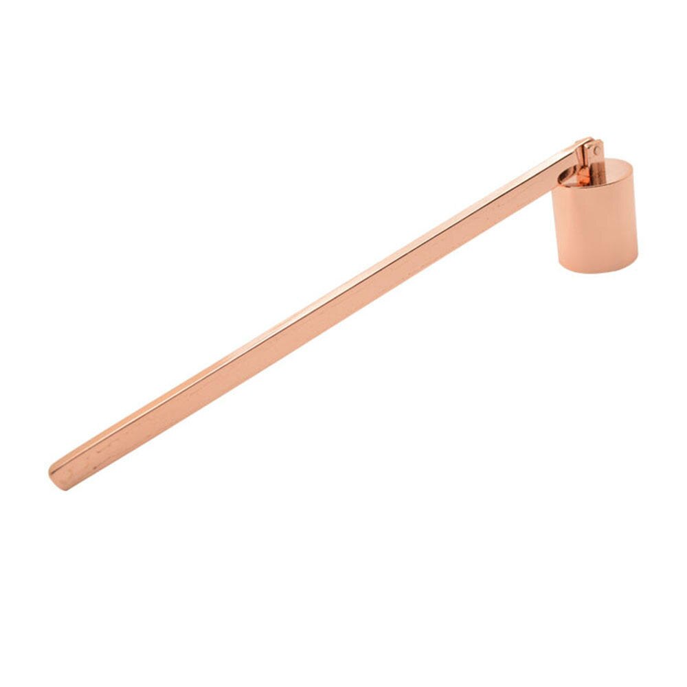 Candle Snuffer Candle Extinguisher with Handle Hinged Candlesnuffers Wick Snuffer Candle Accessory for Candle Stopper: Rose gold