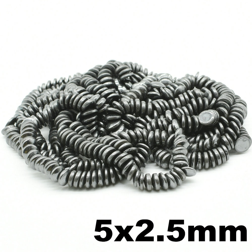 50 Stuks 5X2.5 Ferriet Kralen Magneet Permanente C8 Keramische Gepolijst Kleine Ronde Magnetische Magneten Disc 5 Mm X 2.5 Mm Knoppen