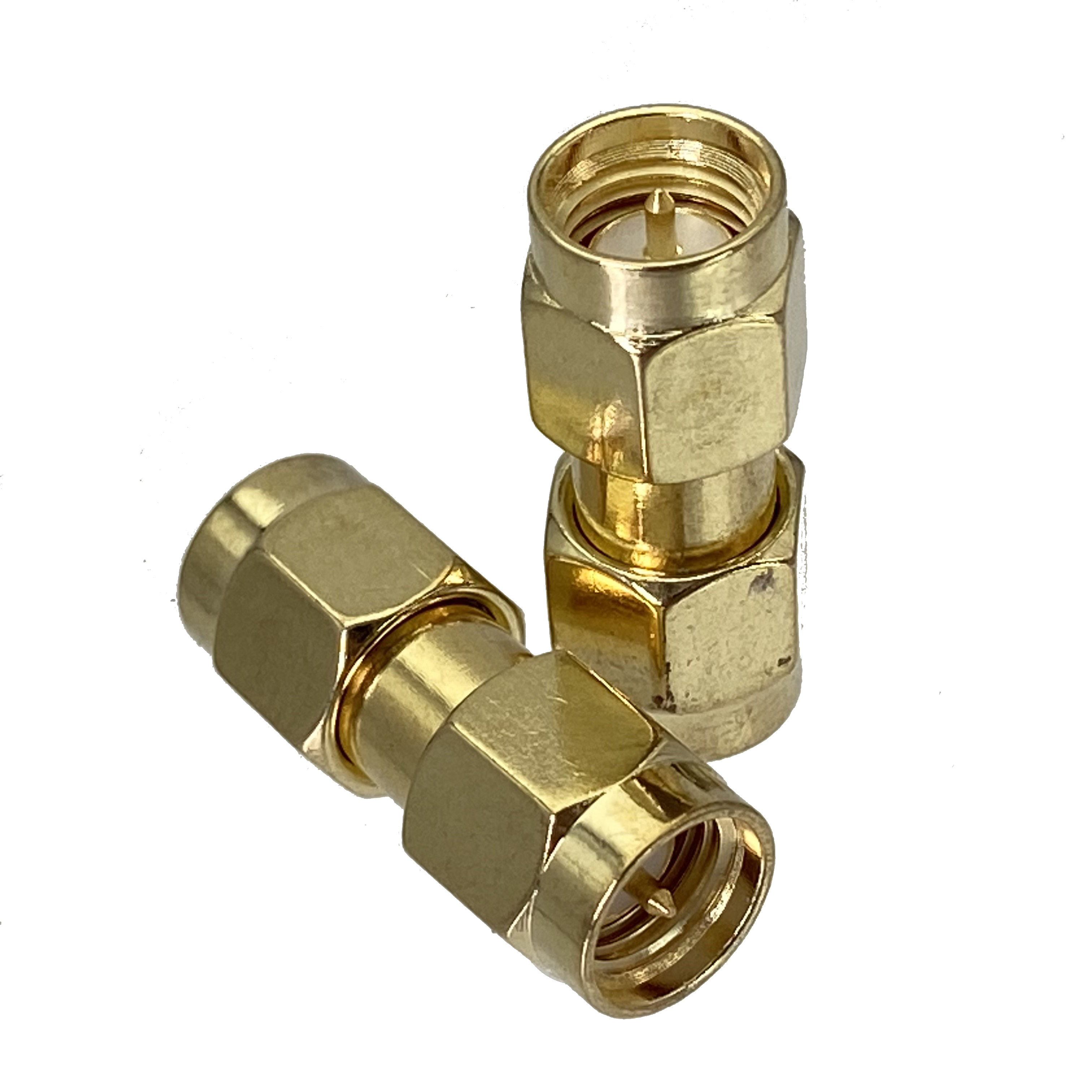 Adaptador SMA/RP-SMA a SMA/RPSMA enchufe macho y conector hembra conector Coaxial RF recto y de ángulo recto 1 Uds: Gris oscuro