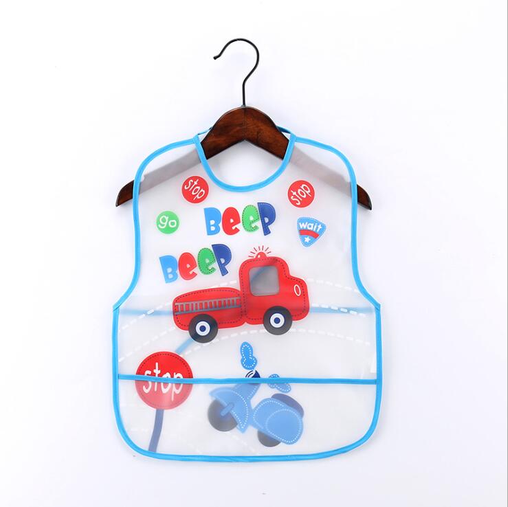 Adjustable Baby Bibs EVA Plastic Waterproof Lunch Feeding Bibs Baby Cartoon Feeding Cloth Children Baby Apron Babador de bebe: 6