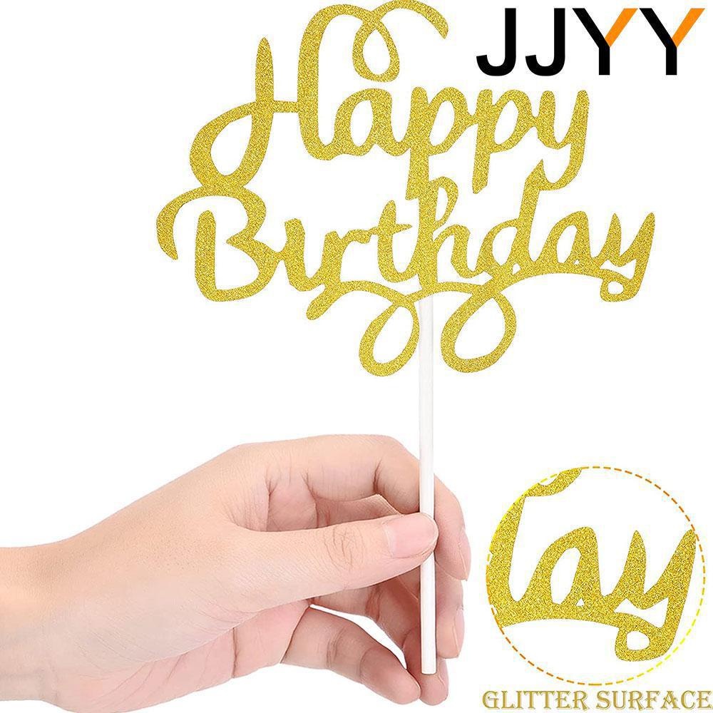 JJYY 5 stks Cake Vlag Toppers Verjaardagsfeestje Decoraties Kids Cake Topper Gelukkige Verjaardag Cupcake Toppers Verjaardagsfeestje Supplies
