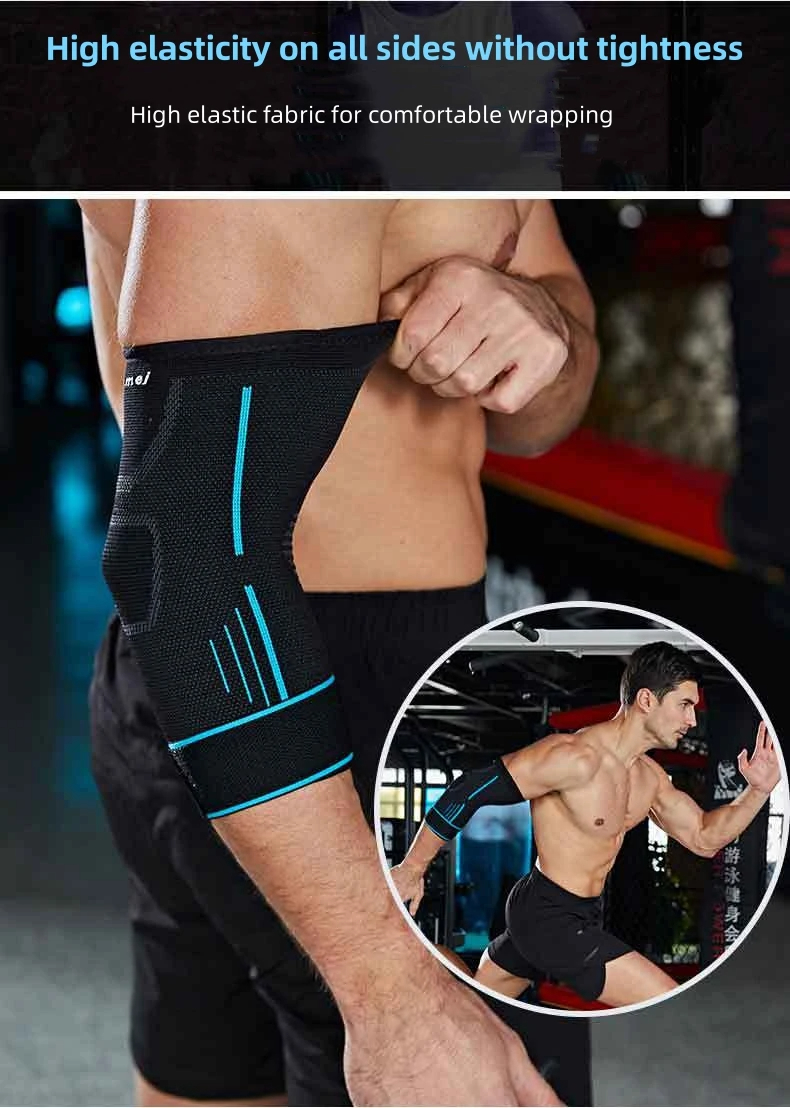 1Stck Fitness Bandage Ellenbogen Pads befestigen Kompression Unterstützung Hülse für Sehnenscheidenentzündung Tennis Ellenbogen Reduzieren Gelenk Schmerzen Unterstützung Schutz: M / Gelb