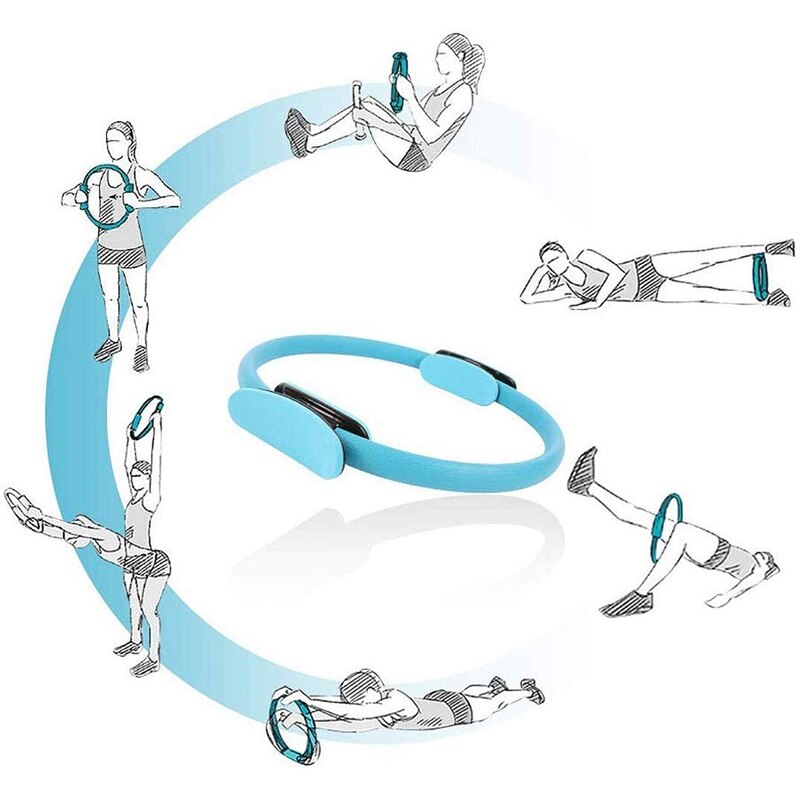 Pilates ring fitness magi pilates cirkel hjemme gym dragt toning lår abs og ben til body toning & yoga træning