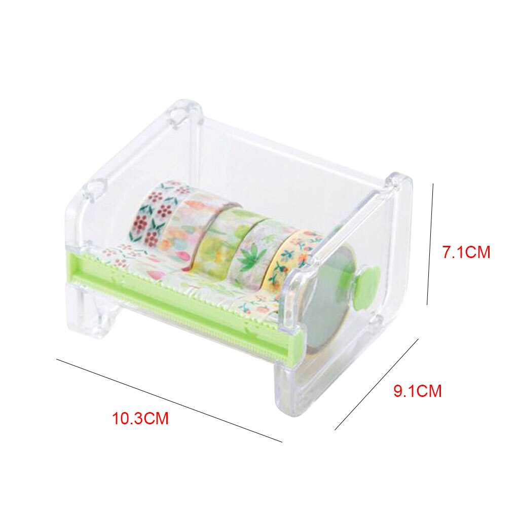 Adhesive Tape Dispenser Office Desktop Paper Stationery Masking Tape Holder Storage Organizer Dispenser Office Supplies