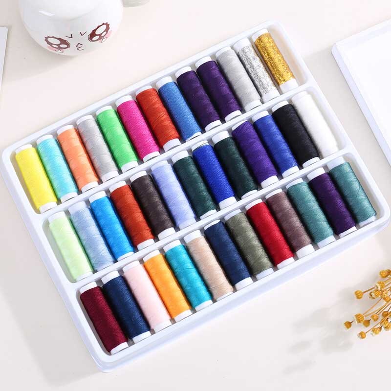 39 Colors Handmade Sewing Thread Polyester Thread Home Embroidery Sewing Supplies DIY Handicraft Tool Hand Stitching Thread