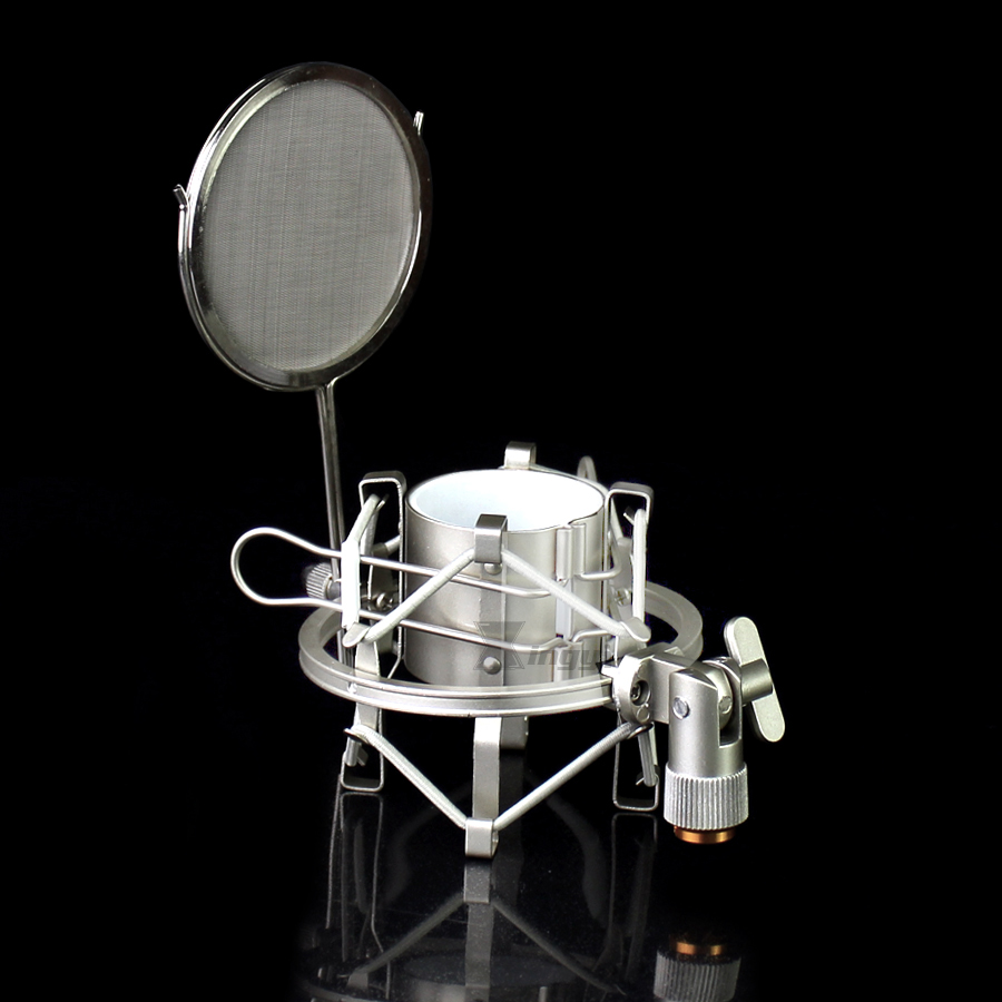 Spider Microphone Stand Shock Mount Mic Isolation Shield Windscreen Pop Filter Shockproof For Blue Spark DIGITAL Bluebird Studio