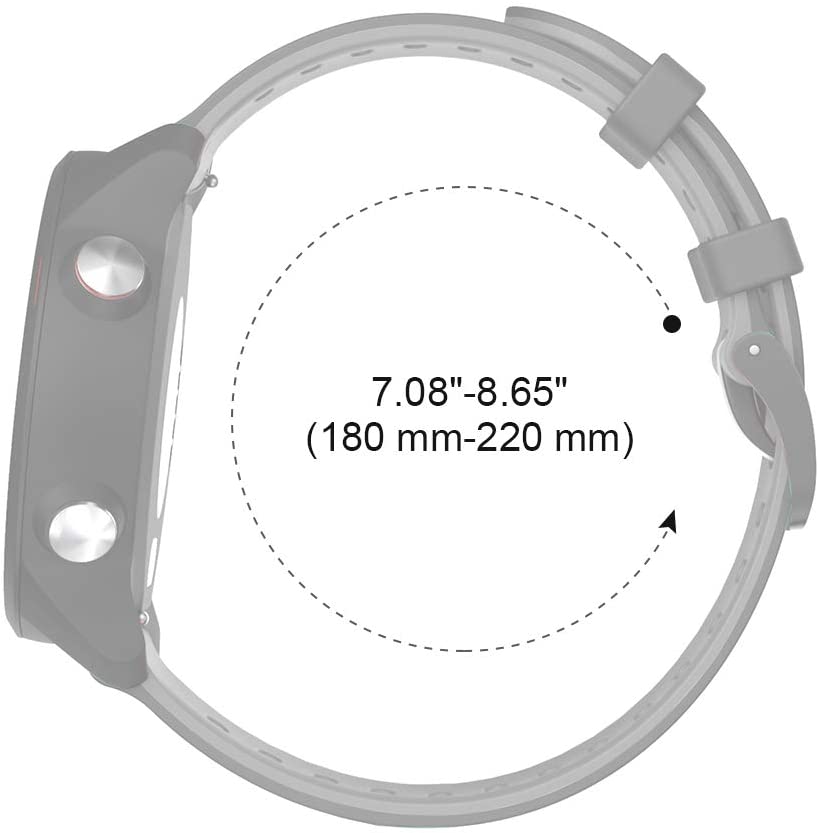 20mm siliconen horlogebandjes voor de forerunner 245 245m bandjes geschikt voor de forerunner 645 samsung gear  s2 vivoactive 3 hr