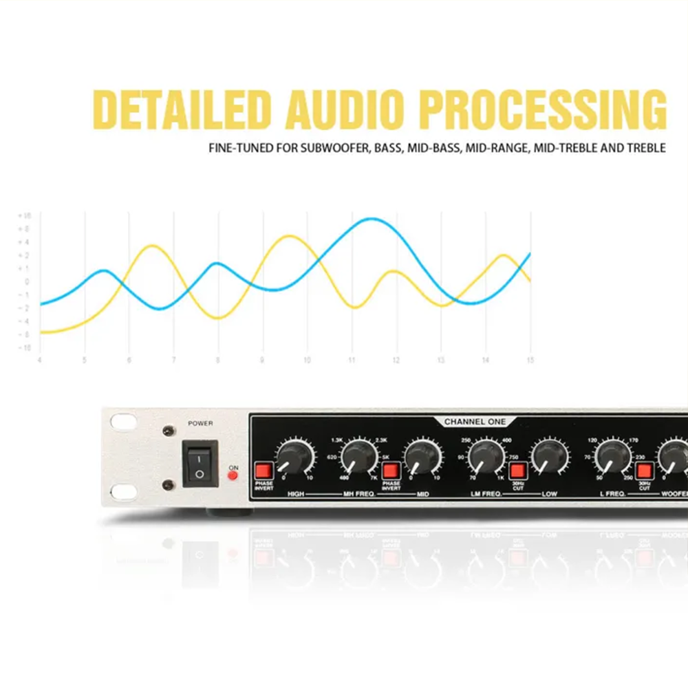 dbx 224xl dbx224 4-way electronic crossover white Ultra low bass stage bar performance audio