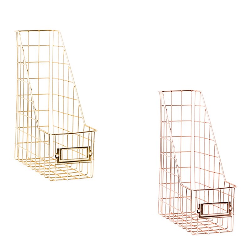 File Holder Mesh Bedroom Stationery Desk Organizer Management azine Rack Stand Book Shelf