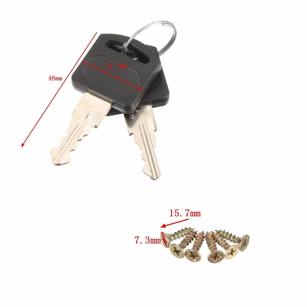 75mm/105mm Door Truck Cylinder Padlock Stainless Steel Plating Self Locking Security Hasp Staple with 2 Keys