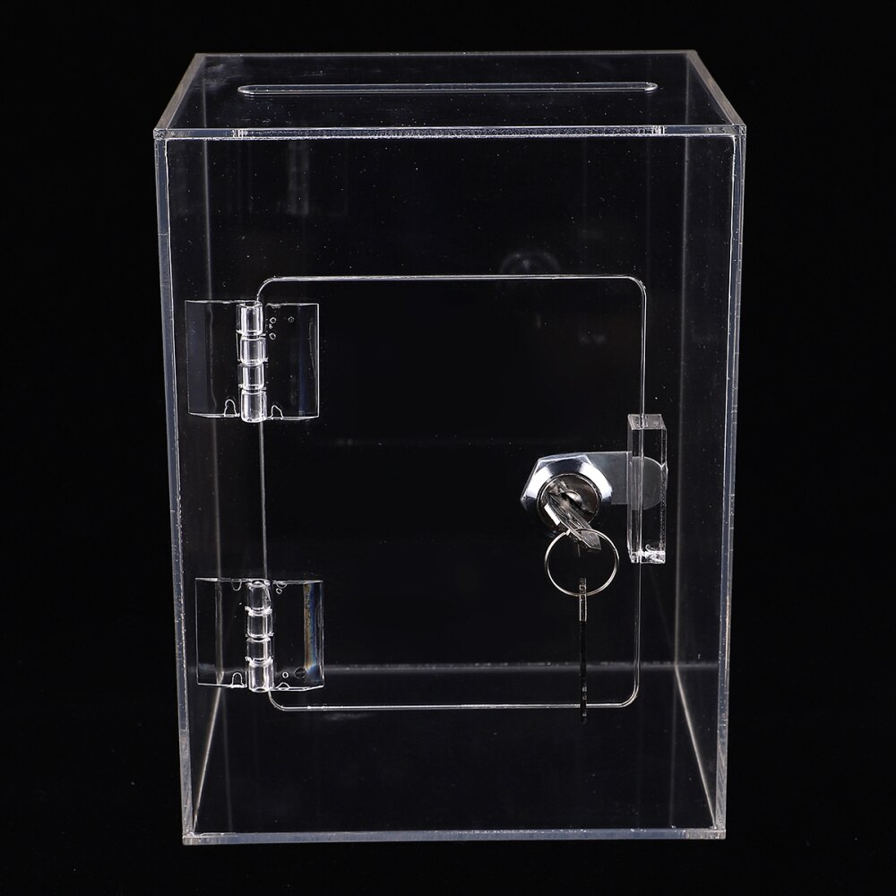 1pc Acrylic Box Suggestion Box Donation Box Complaint Box Fundraising Box for Survey Charity Ballot