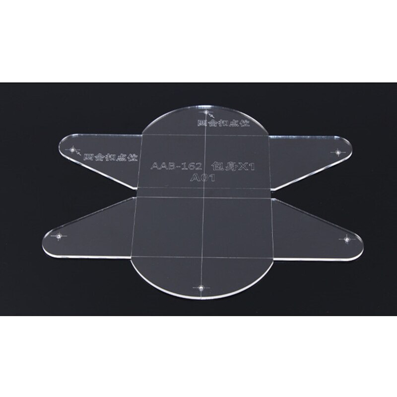 DIY card package Template Clear Acrylic durable Leather Pattern Leathercraft 10*6*3cm