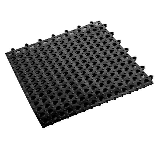 Alfombrillas antideslizantes para baño, Alfombra de malla de PVC, de plástico suave, antideslizante, para masaje de pies, estera de suelo para ducha: black