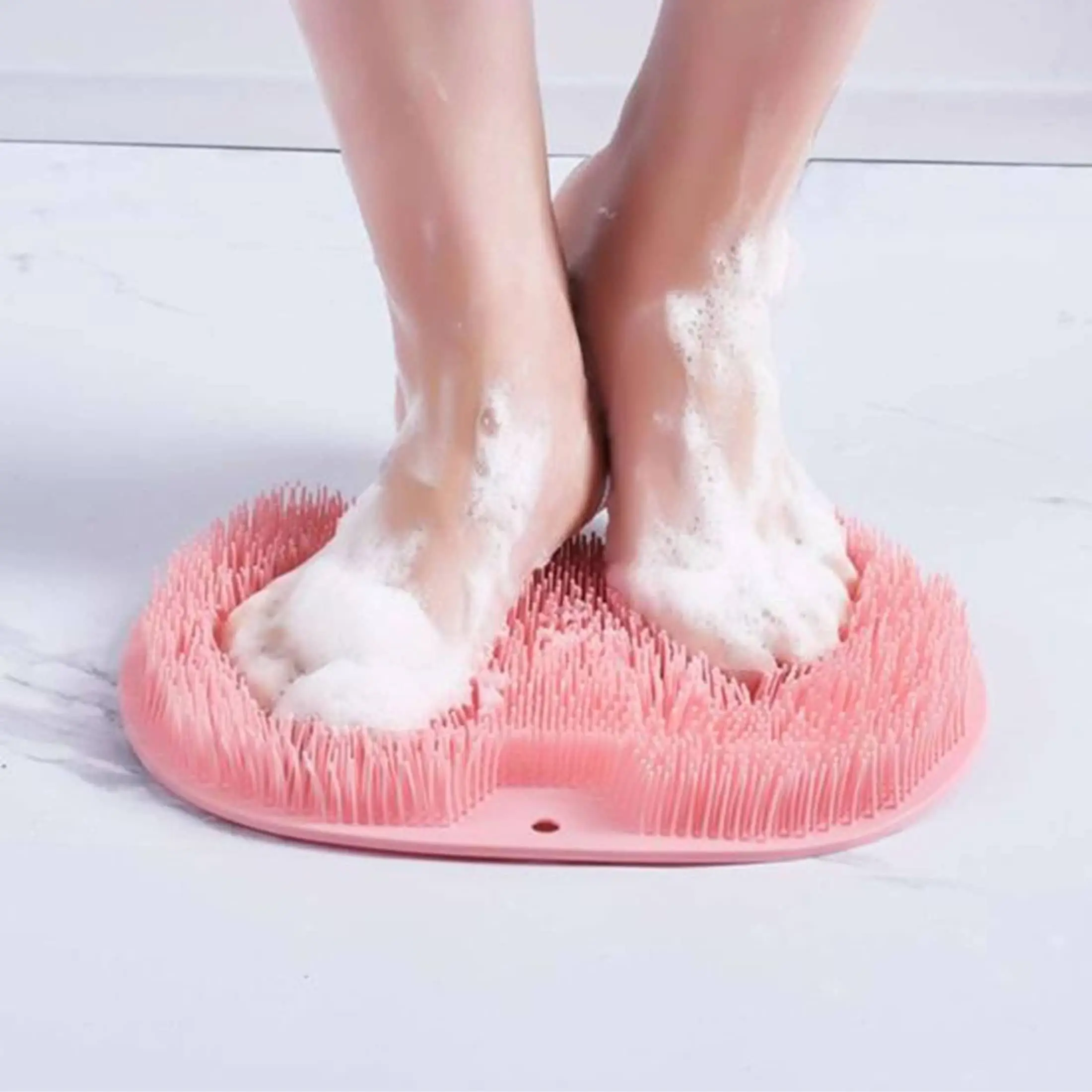1Pc-Luie Voet Wrijven Tool Huishoudelijke Badkamer Voet Borstelen Zool Massage Pad Met Zuignap Anti Slip Voet Wash Pad