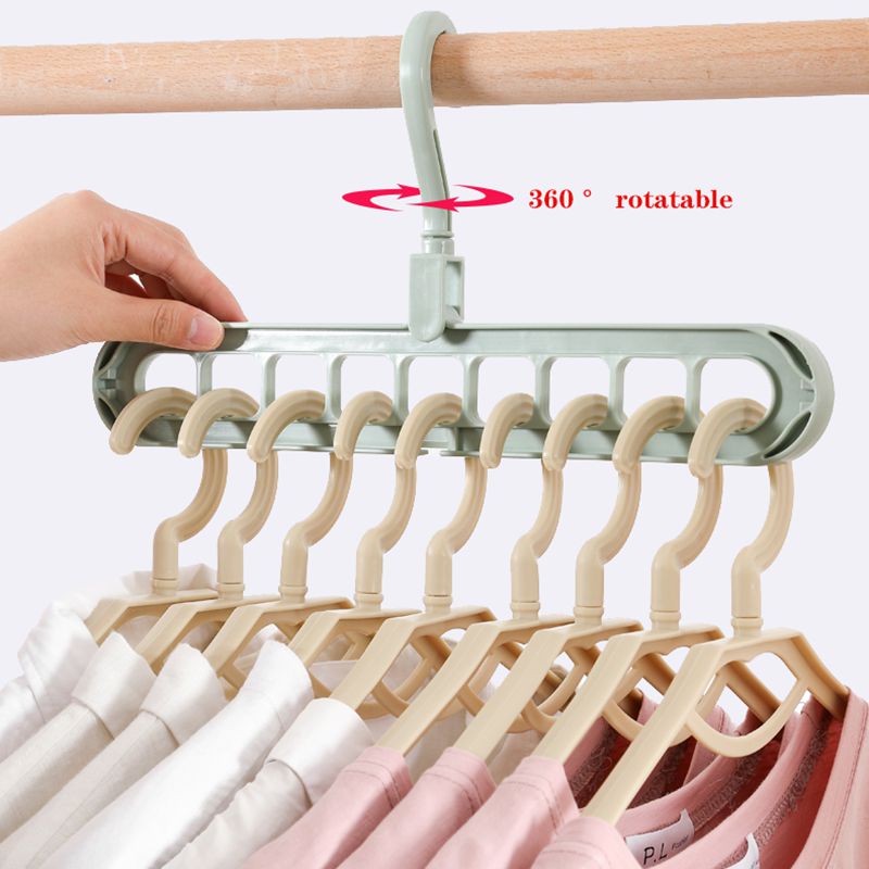 Clothes hanger closet organizer Space Saving Hanger Multi-port clothing rack Plastic Scarf cabide Storage hangers for clothes
