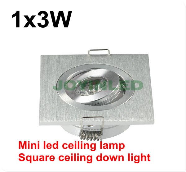 Goedkope  ac85-260v 1 x 3w super mini led spot thuislamp vierkant