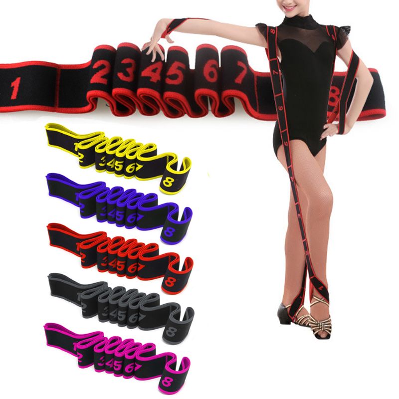 Children Latin Dance Training Bands Pilates Yoga Stretch Fitness Elastic Band