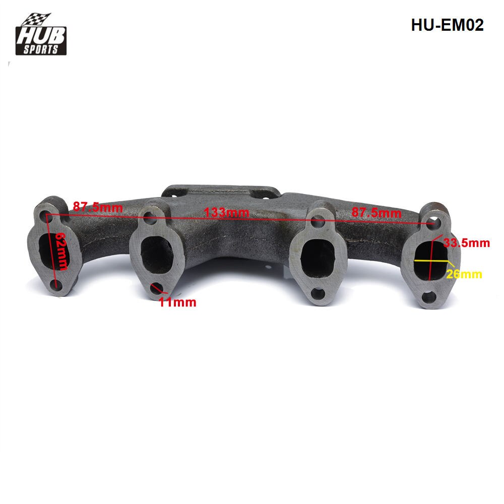 Laippa valettu turbo pakosarja vw jetta golf passat 2.0l 8v t3/t25 laippa  gt35 mk3 mk4 hu-em02