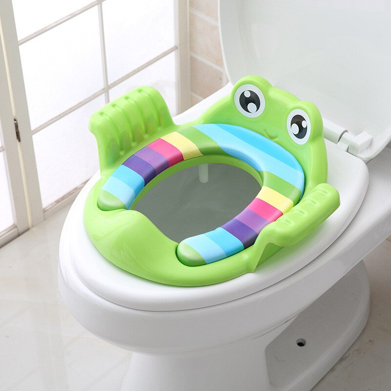 Kids Cartoon Potty Toilet Seat Pad Baby Soft Toilet Training Seat Cushion Child Seat With Handles Baby Toilet Seats Pedestal Pan