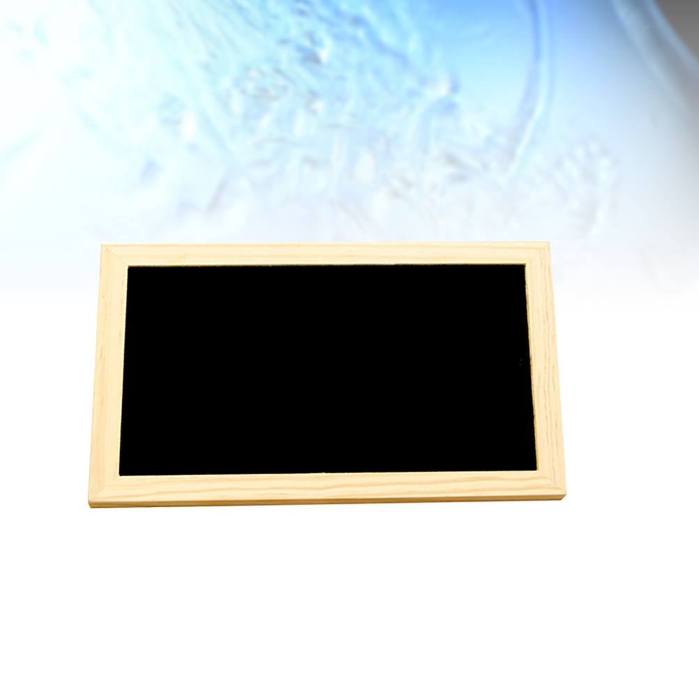 Krijtbordbord Enkelzijdig uitwisbaar prikbord Schoolbord Wanddecoratieborden met hangend touwtje 30x20cm: Default Title