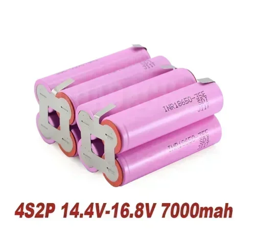 18650 battery20A 35E 3500mAh-6000mAh 3S 4S 5S 6S 8S 7.4V 12.6V 14.8V 18V 25.2V 29.6V For Screwdriver batteries weld battery pack: Yellow