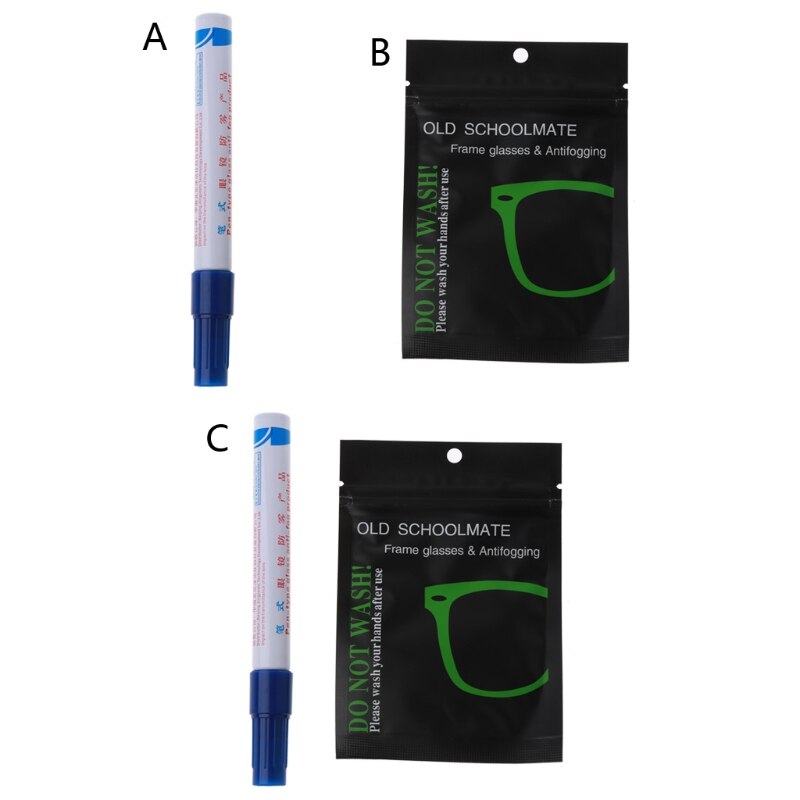 Nano Anti-Fog Solution for Glasses Plant Based Goggles Phones Camera Lens Defogger Stay Clear Reusable Microfiber Wipes