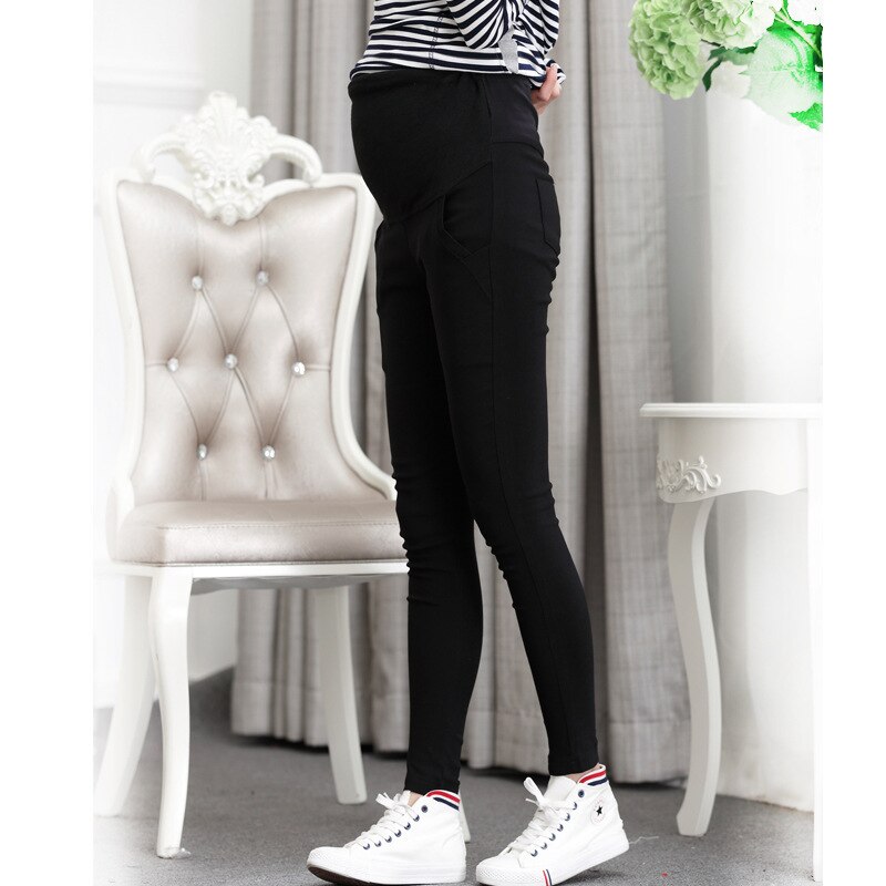 Pantalon coréen pour femmes enceintes, à la , automne et hiver, ventre mince, crayon, pieds fins