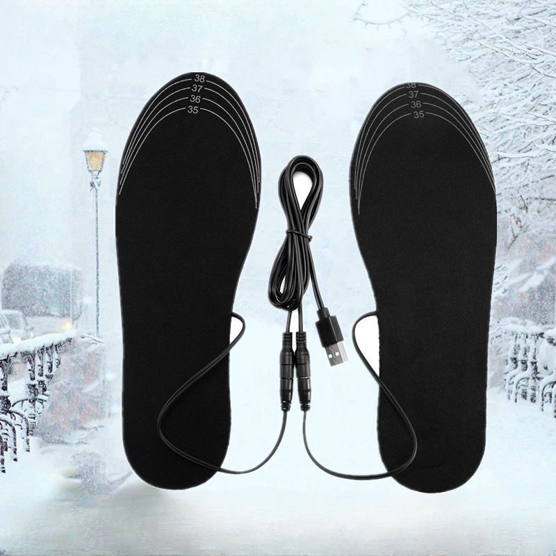 Verwarmde Schoen Inlegzolen Elektrische Verwarming Pad Inlegzolen Cuttable Elektrische Verwarming Inlegzolen Wasbare Verwarming Inlegzolen Verwarming Voetwarmers