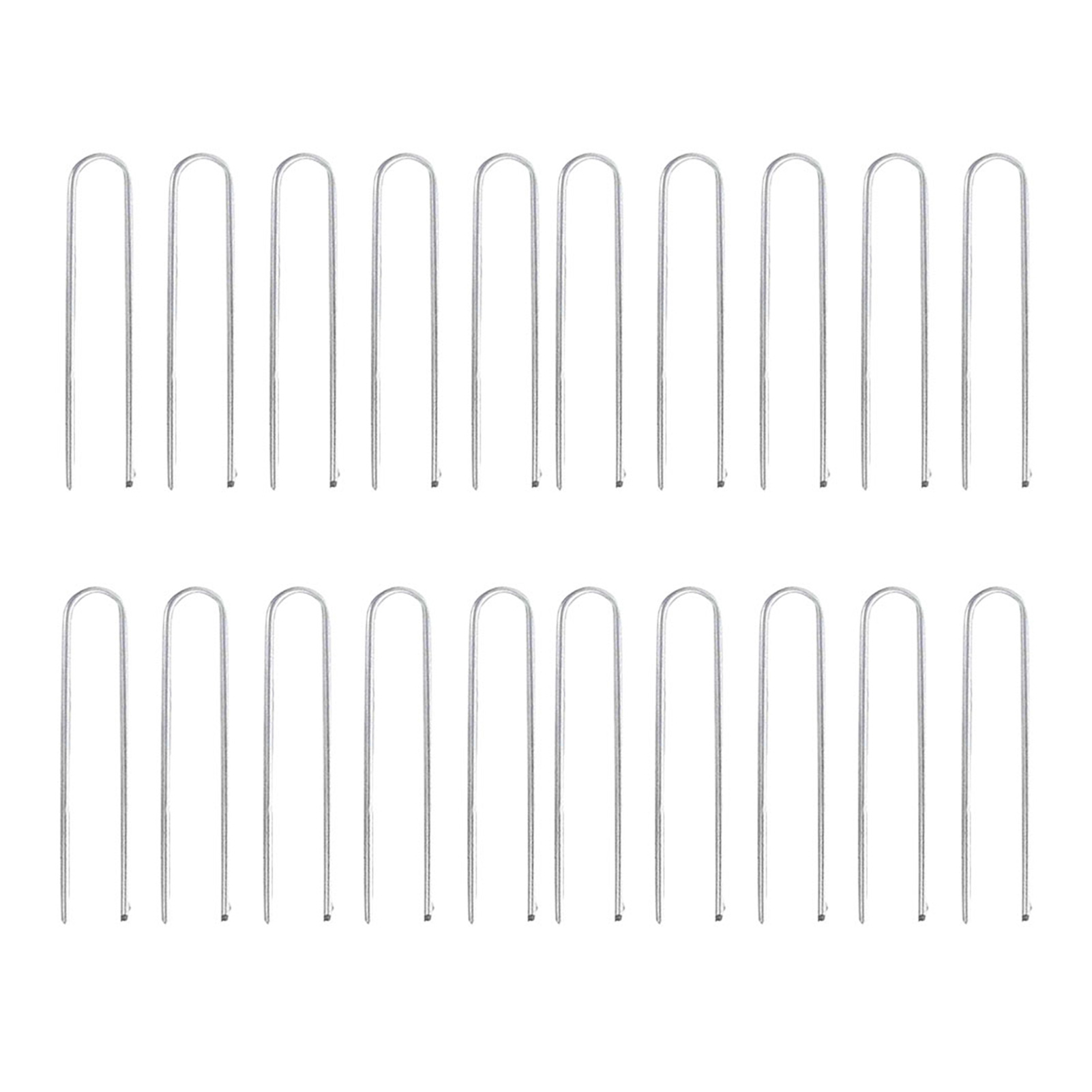 Canopée d&#39;ancrage au sol solide, piquets fixes longs en forme de U, accessoire de tente résistant au vent, piquets de Trampoline, 20 pièces/paquet