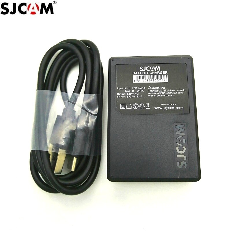 Cargador de batería Original SJCAM SJ9, cargador Dual de 1300mAh, iones de litio recargable de, accesorios para cámara SJCAM Strike /SJ10 Pro