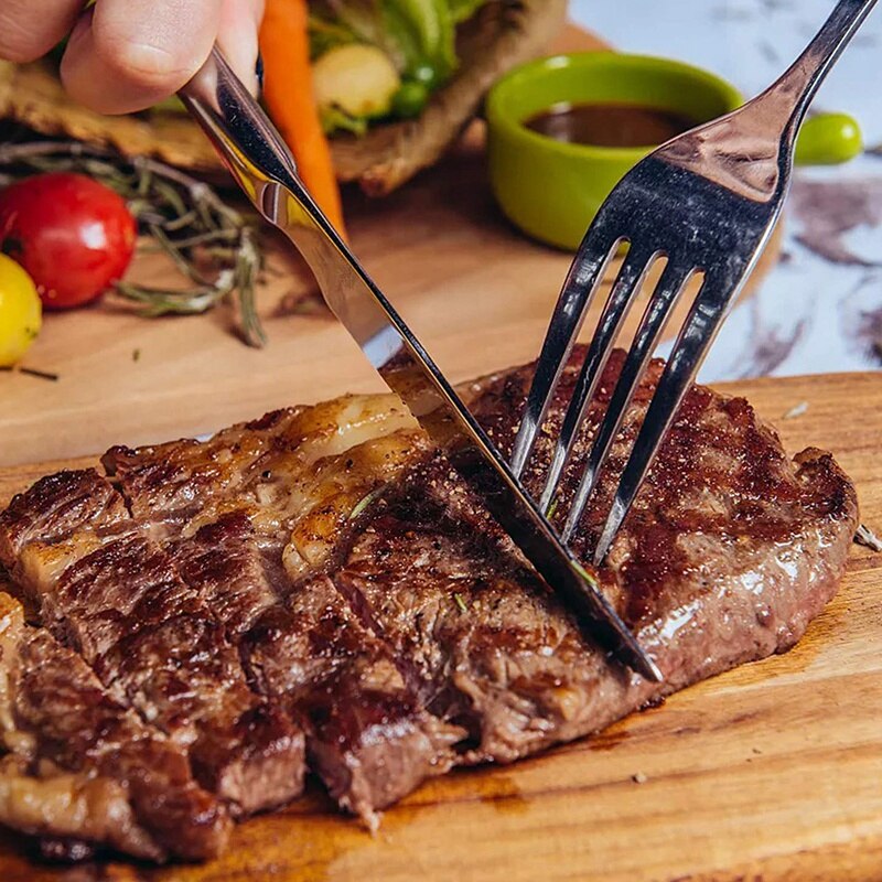 15 stuks diner vorken, roestvrijstalen vorken, bestekset, keukenzilver, diner vorkenset ,8 inch