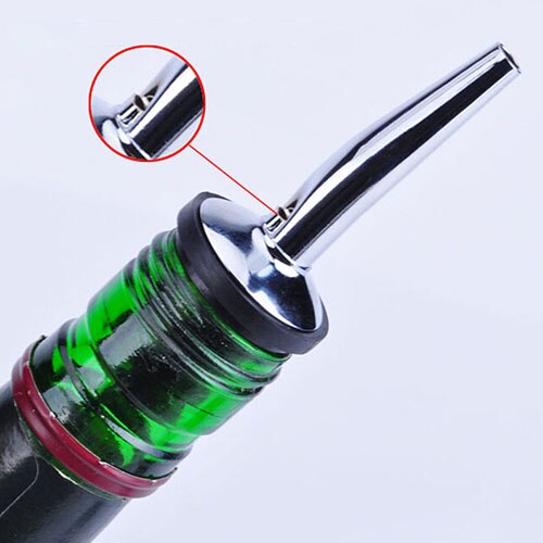 Stainless Steel Liquor Spirit Pourer Flow Wine Bottle Pour Spout Stopper Barware Wine Accessories Bar Accessories Wine Pourer