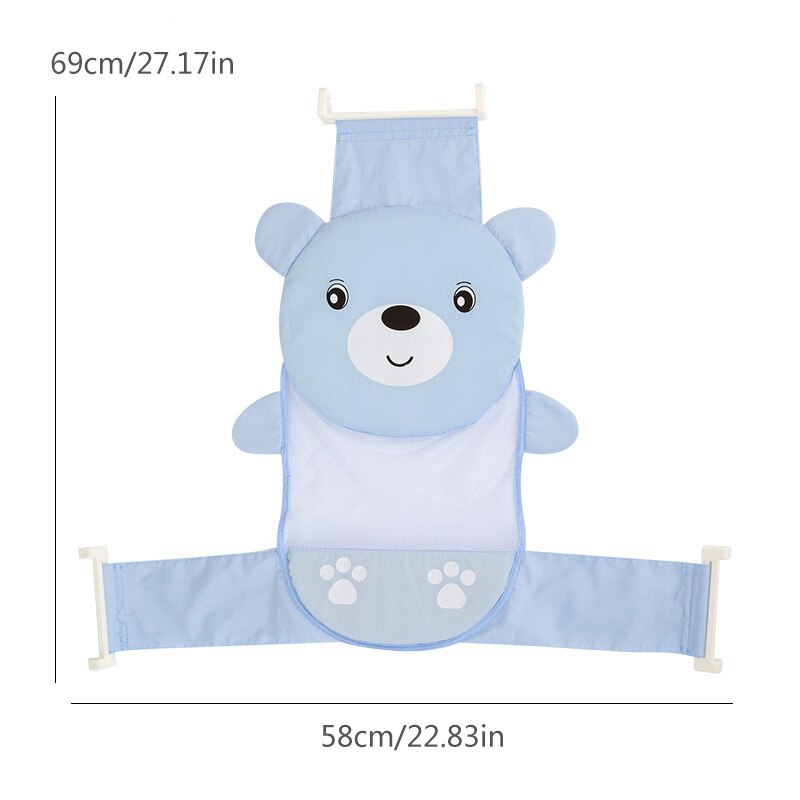 Baignoire de douche pour bébé réglable 0-2 ans dessin animé baignoire de bain bébé filet de bain sécurité siège Support pour bébé showe