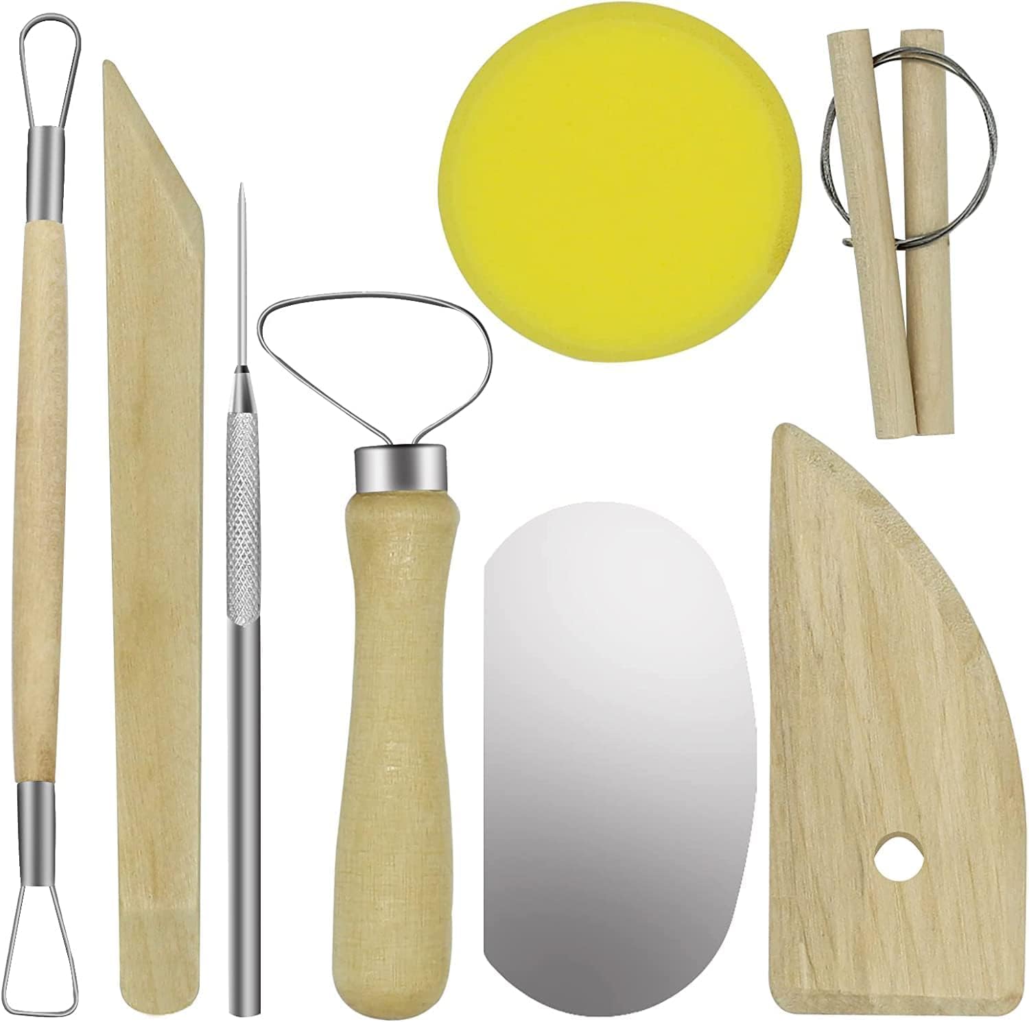 8p diy ferramentas de modelagem de argila ferramentas de cerâmica e cerâmica cortador de argila de polímero kit completo ferramentas de escultura suprimentos criação de arte