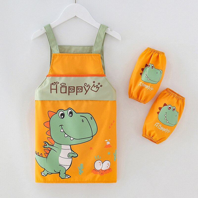 Baby Lätzchen Schürze Art freundlicher Malerei Kochen Backen Schürze Lebensmittel Wasserdichte tapsen Jungen Mädchen Küche Kittel BBQ Kleidung: Stil1 / 150CM