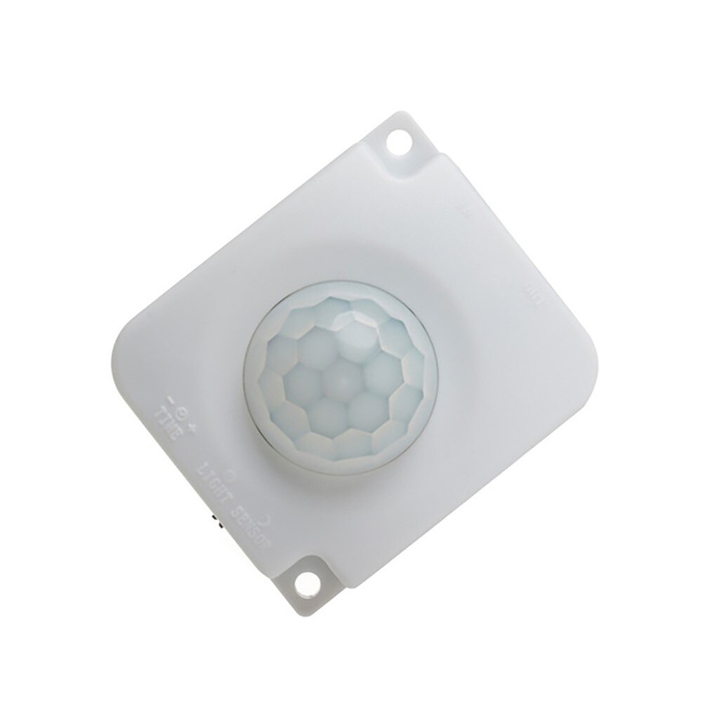 2PCS PIR body sensor detector 5V 24V body induction switch Infrared inductor LED light switch: White