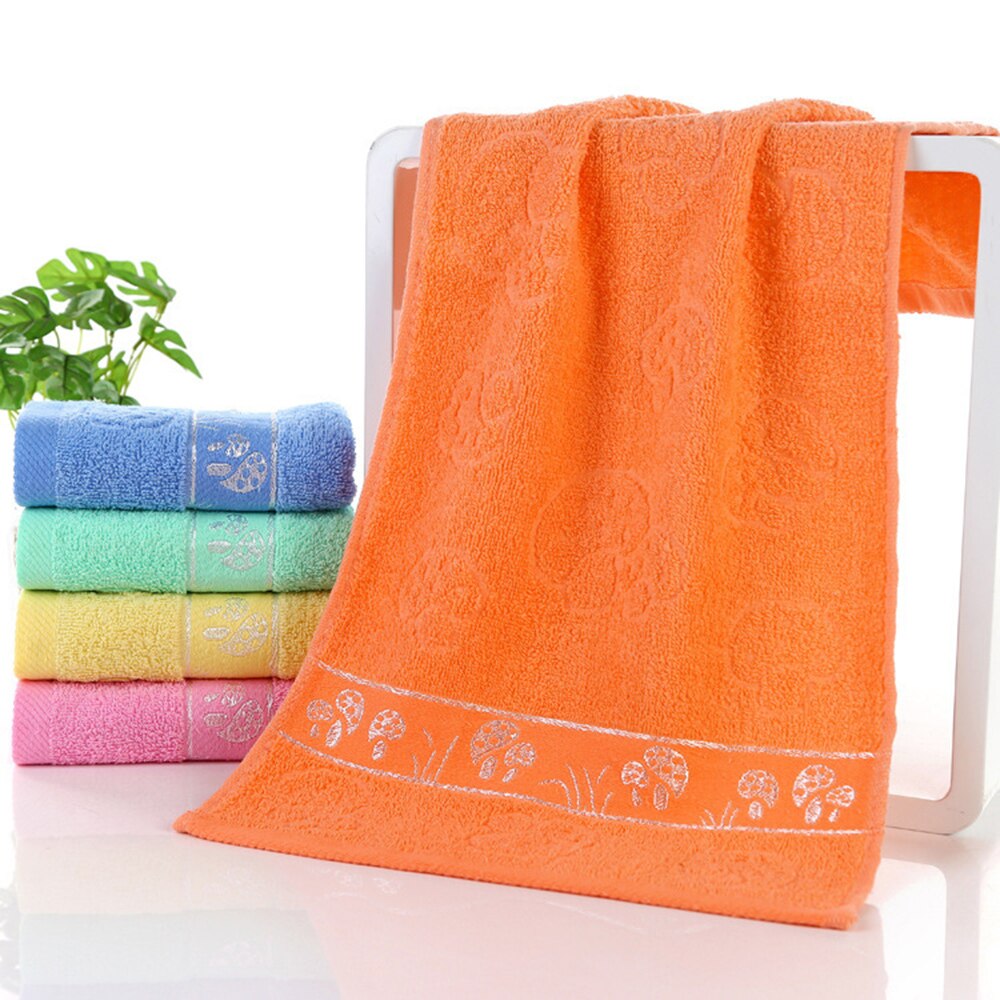 Ankom håndhåndklæde bowknot hurtigtørrende strand badehåndklæde bomuld ansigt klud blød absorberende bad vaskeklud: Orange
