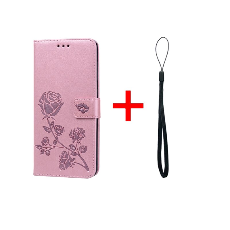 Funda para Huawei Honor 6A DLI-TL20 DLI-AL10 5,0 pulgadas funda Flip de cuero para Huawei Honor 6A 6 cubierta de la carpeta del teléfono caso de bolsas de 5,0": pink