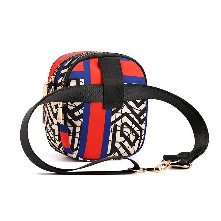 Zomerse dames casual crossbody tas bedrukte reistas dames flap tas lichtgewicht kleurrijke geruite tassen