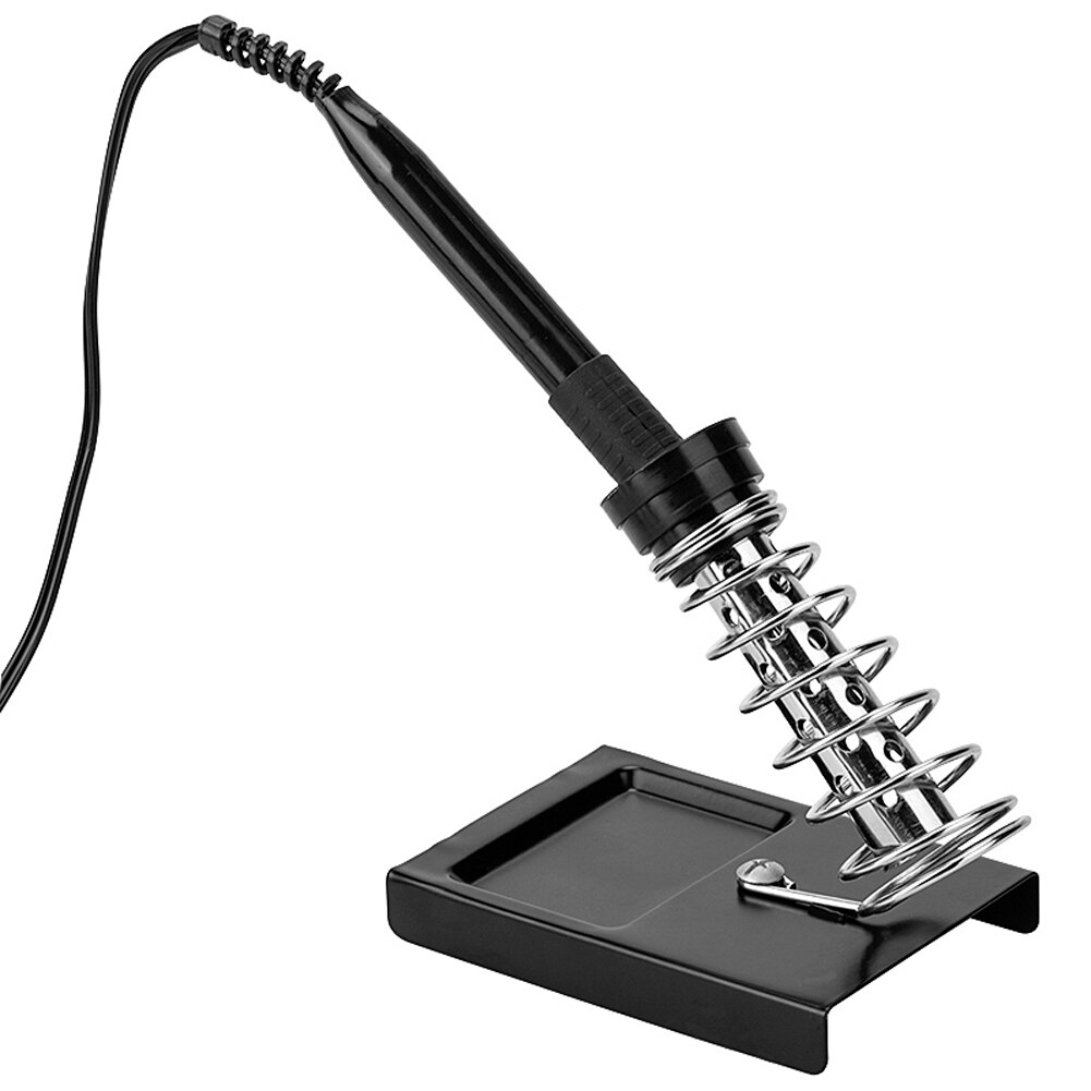 Soldering Iron Stand Holder – Sturdy Metal Rack With Double Spring Safety, Compact Non-Slip Base (Without Sponge)