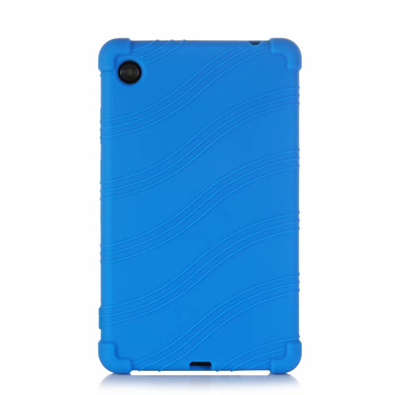 Voor Lenovo Tab M7 Silicon Case TB-7305F 7305i 7305N 7305X Valweerstand Soft Silicone Cover: Dark Blue