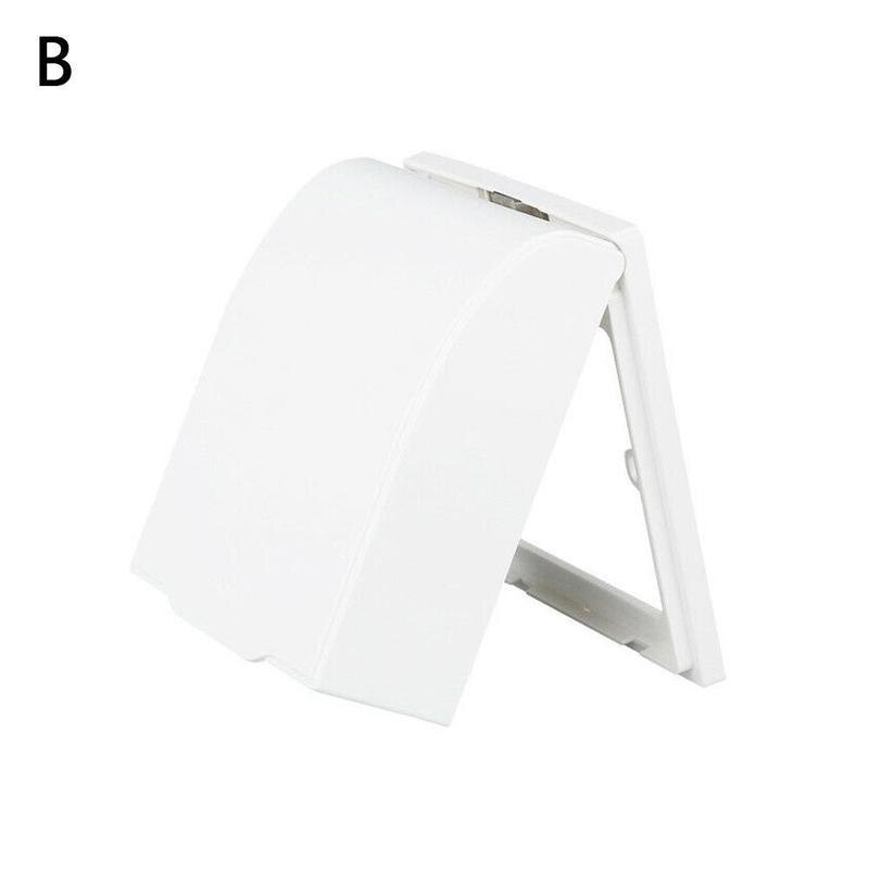 Switch Waterproof Box Socket Box Cover Box Wall Light Cap Flip Clear Panel Flip Kitchen Doorbell Cover Bathroom Cap Socket T7X2: white