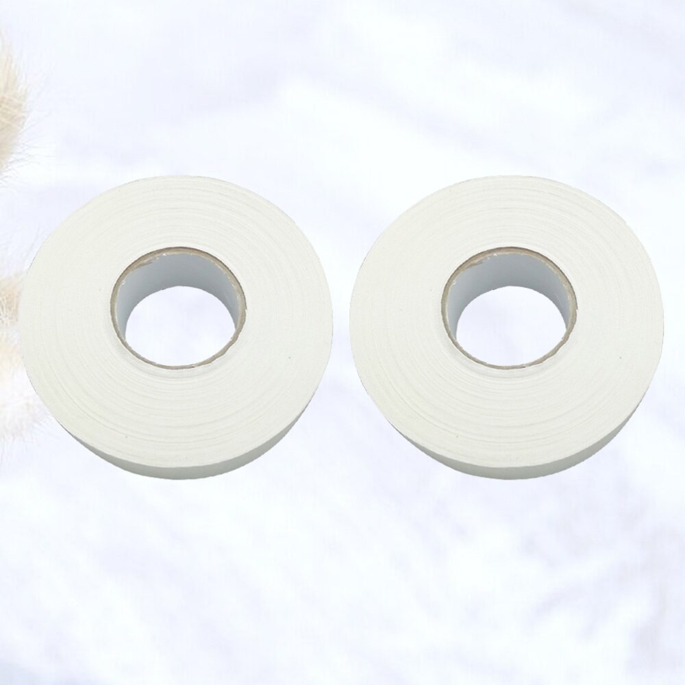 2 Pcs 20M Hockey Stick Tape Sticky Tape Anti-slip Sports Waterproof Tape Hockey Stick Wrapper for Practice Sports Use (White)