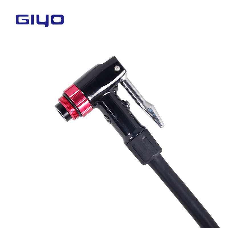Deemount Top Bike Pump Alloy Adaptor W/ Bleeder Thumb Lock Valve Schrader Presta F/V A/V 120CM Hose Dia. 10mm 4mm GCT-01